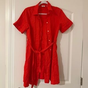 Wilfred Vibrant Red Short-Sleeve Dress